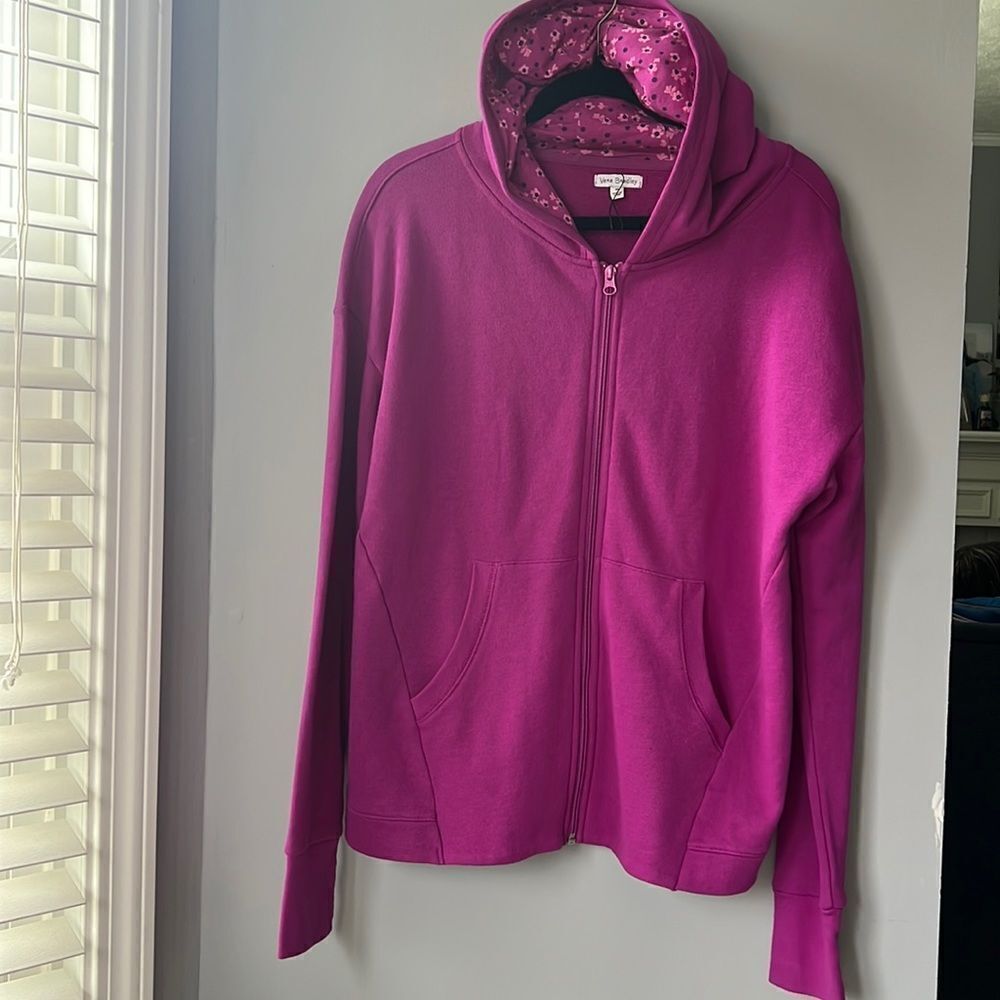 Vera Bradley Zip-up Jacket size M Fuchsia Color